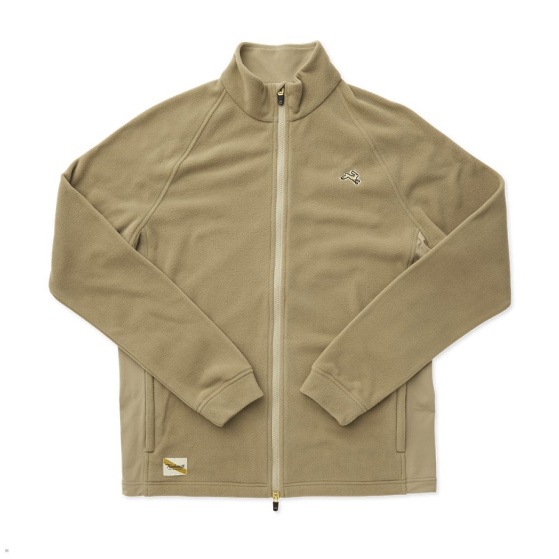 Tracksmith Franklin Fleece Taupe USA | GBM-357264