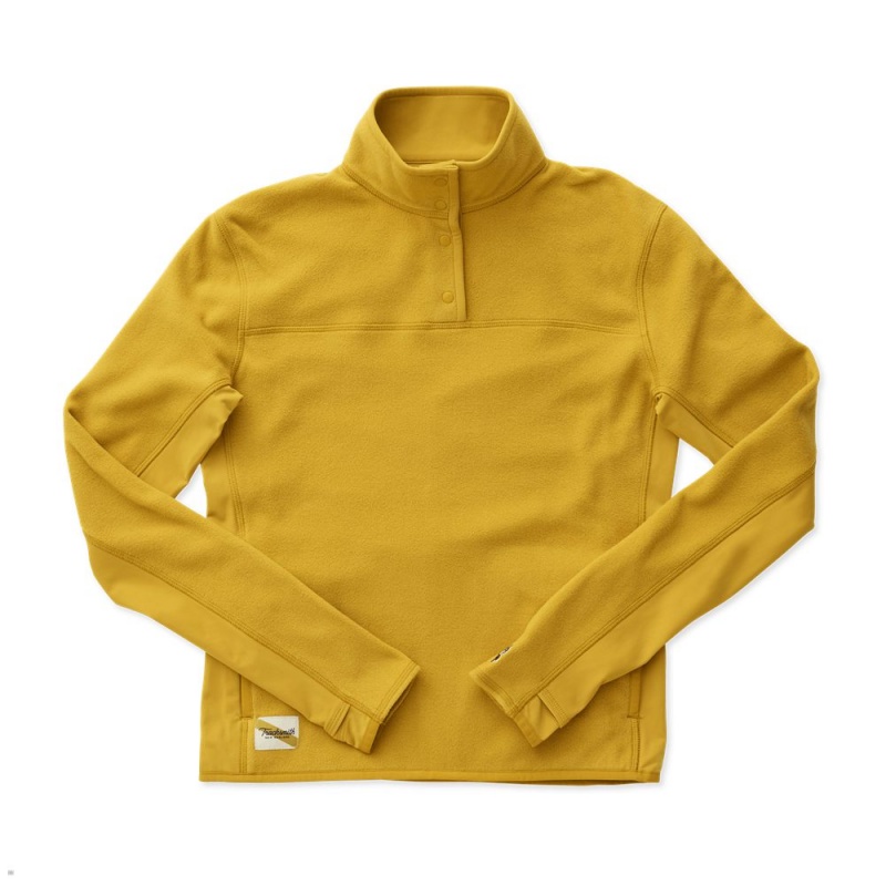 Tracksmith Franklin Quarter Snap Gold USA | LCV-341850