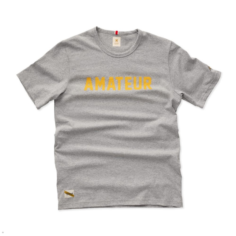 Tracksmith Grayboy Amateur Gray/Yellow USA | PBD-341906