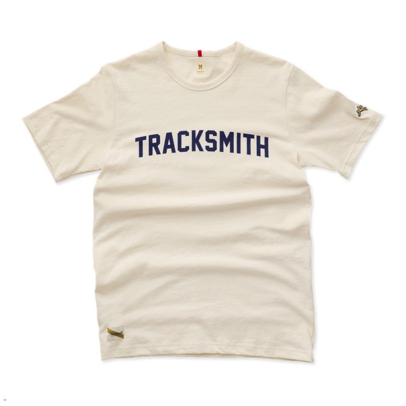 Tracksmith Grayboy Ivory/Navy USA | YLI-294618