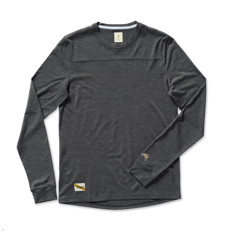 Tracksmith Harrier Long Sleeve Dark Gray Heather USA | MAW-493876