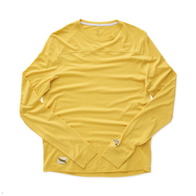 Tracksmith Harrier Long Sleeve Goldenrod USA | IGD-897261