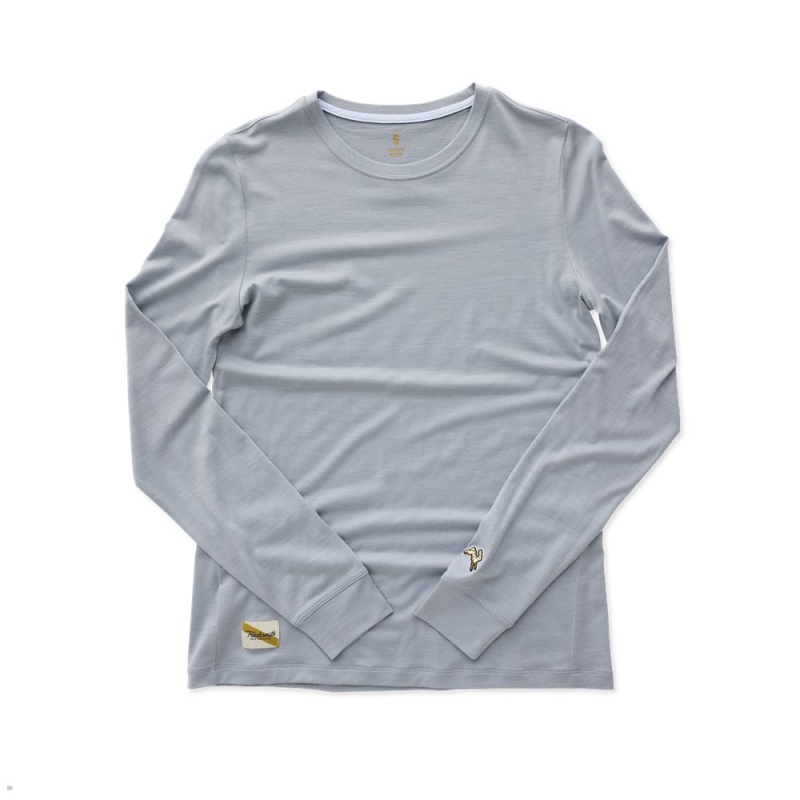 Tracksmith Harrier Long Sleeve Sky Gray USA | COU-196784