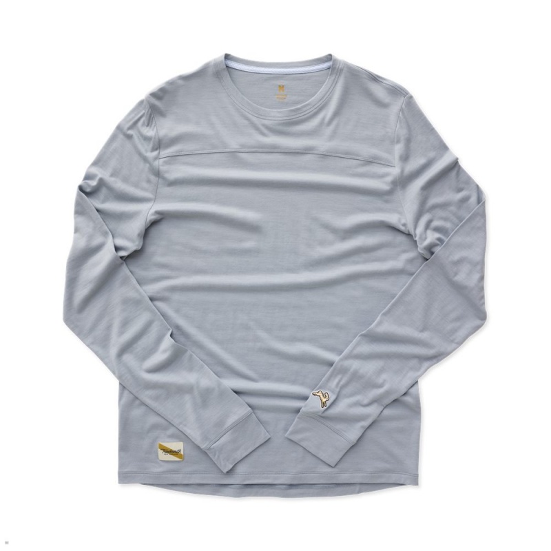 Tracksmith Harrier Long Sleeve Sky Gray USA | DWF-491063