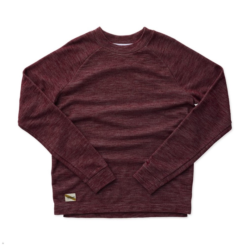 Tracksmith Rapid Transit Crew Crimson USA | GYU-321567