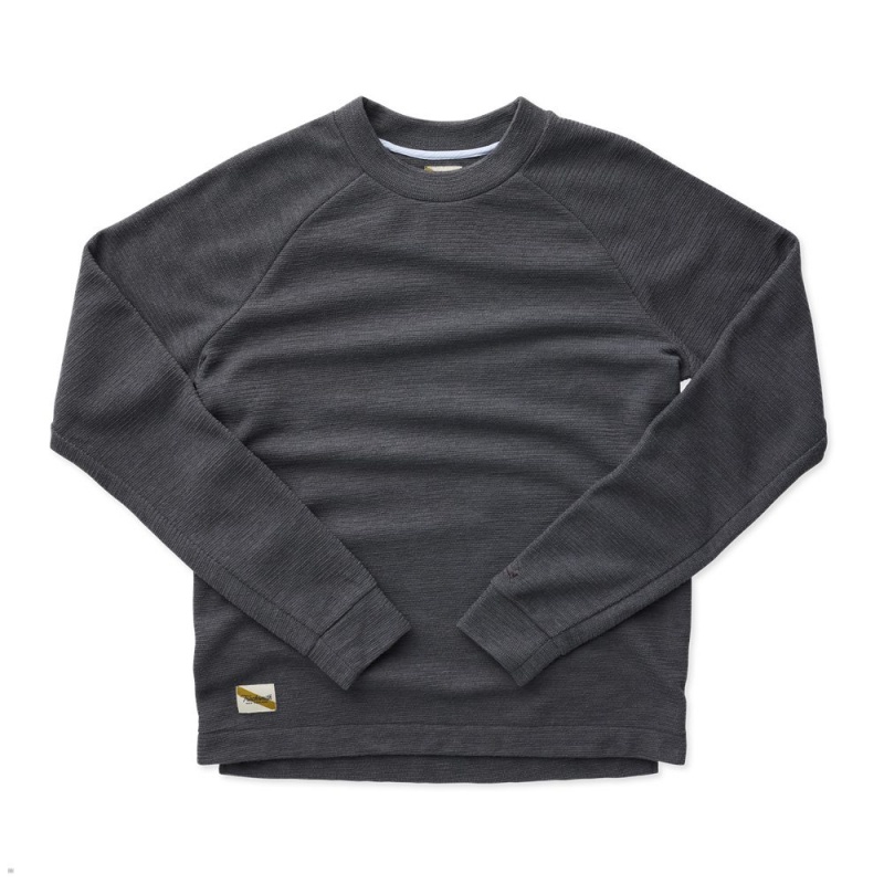 Tracksmith Rapid Transit Crew Ebony USA | HXM-215749