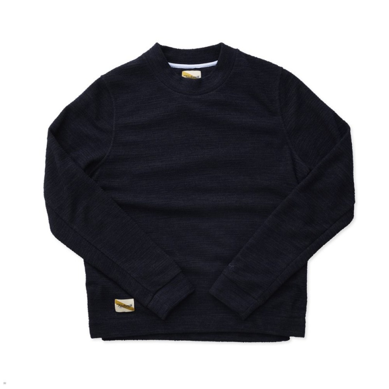 Tracksmith Rapid Transit Crew Navy USA | LRK-967358