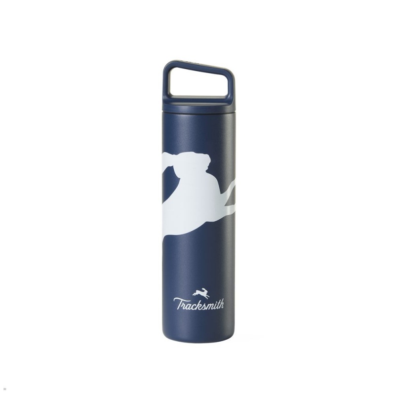 Tracksmith Stainless Steel Bottle Navy USA | ARO-428567