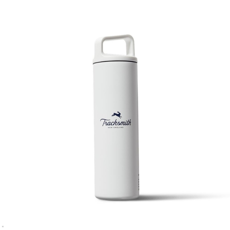 Tracksmith Stainless Steel Bottle White USA | YAB-679231