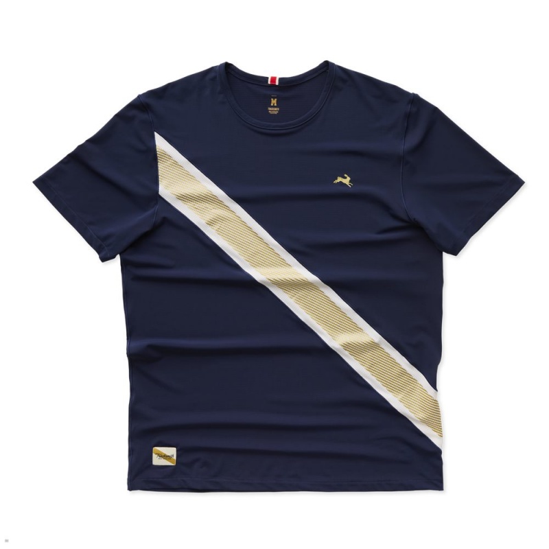 Tracksmith Strata Navy/Ivory/Gold USA | DLR-483592