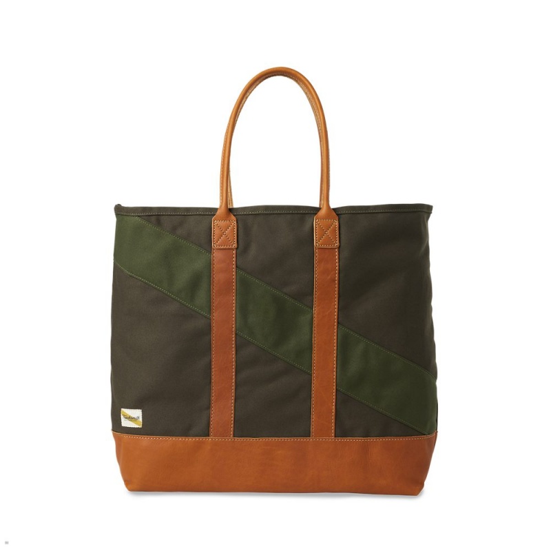 Tracksmith Tote Olive/Forest USA | ERV-854607