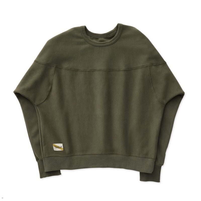 Tracksmith Trackhouse Crew Beetle Green USA | PUA-376894