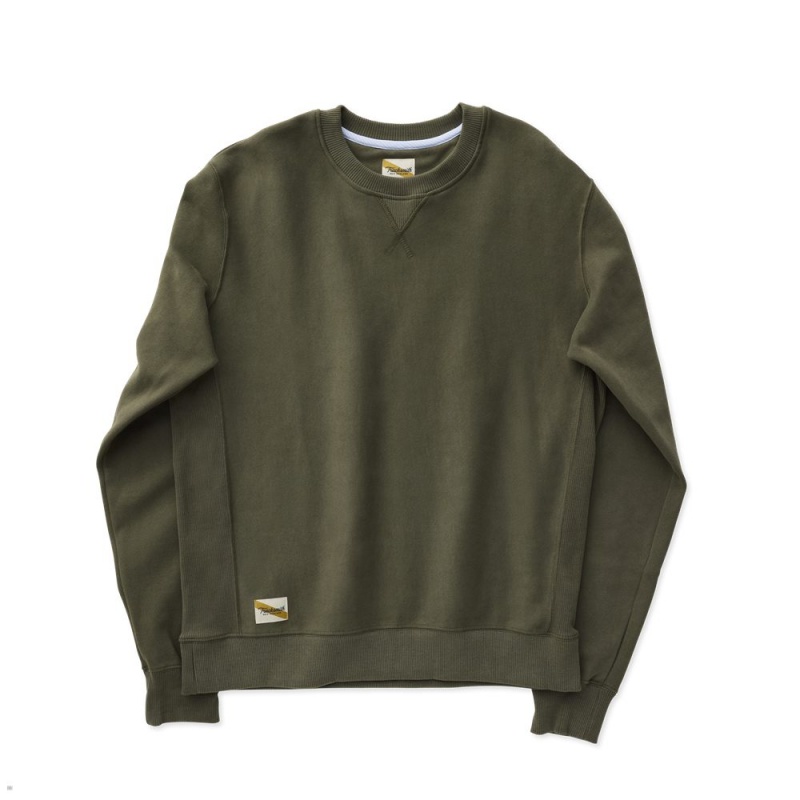 Tracksmith Trackhouse Crew Beetle Green USA | SCK-536094