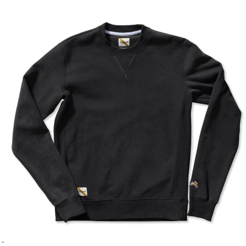 Tracksmith Trackhouse Crew Black USA | MNO-014985