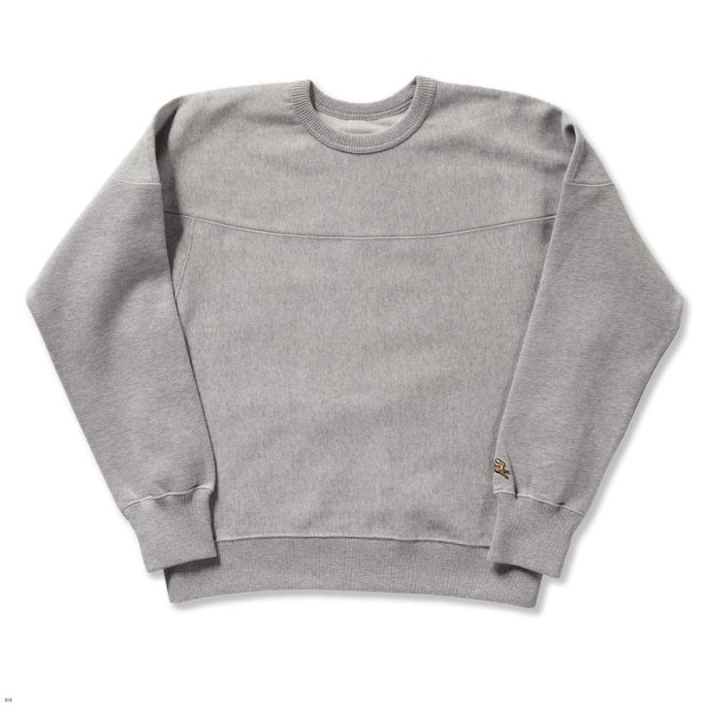 Tracksmith Trackhouse Crew Gray USA | TYG-413079