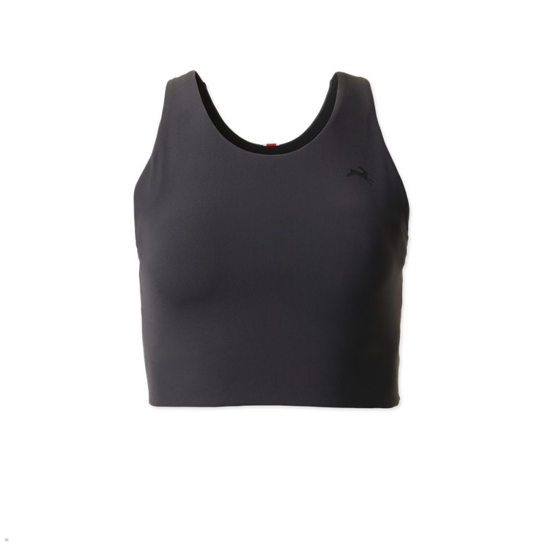 Tracksmith Turnover Crop Black USA | PGK-970425