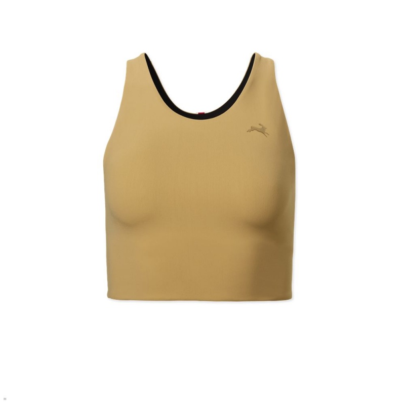 Tracksmith Turnover Crop Yellow USA | PBF-179832