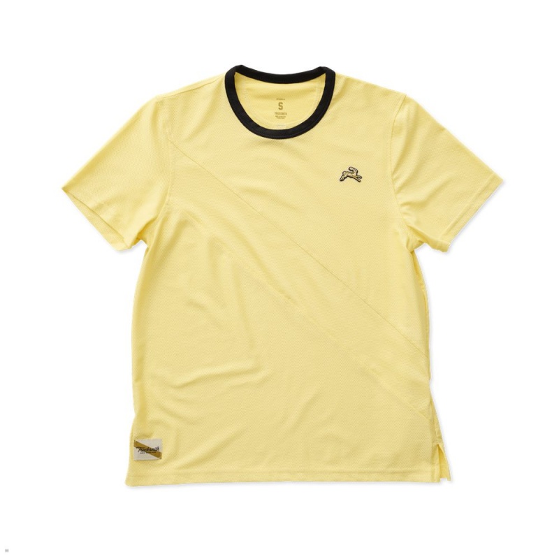 Tracksmith Van Cortlandt Pale Yellow/Pale Yellow/Black USA | BQP-516273