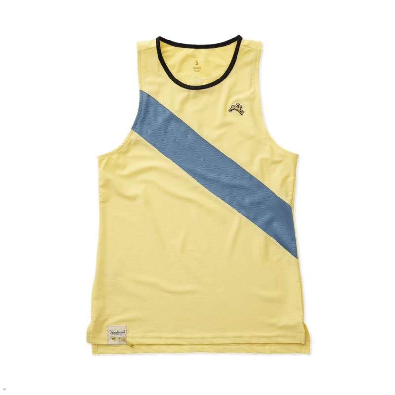 Tracksmith Van Cortlandt Pale Yellow/Slate/Black USA | RPK-457023