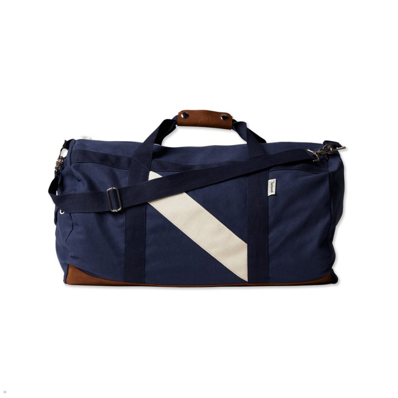 Tracksmith Weekend Duffel Blue USA | SXD-247195