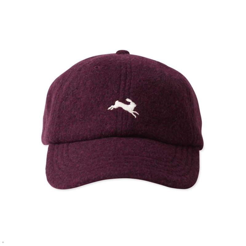 Tracksmith Wool Burgundy USA | QKU-402685